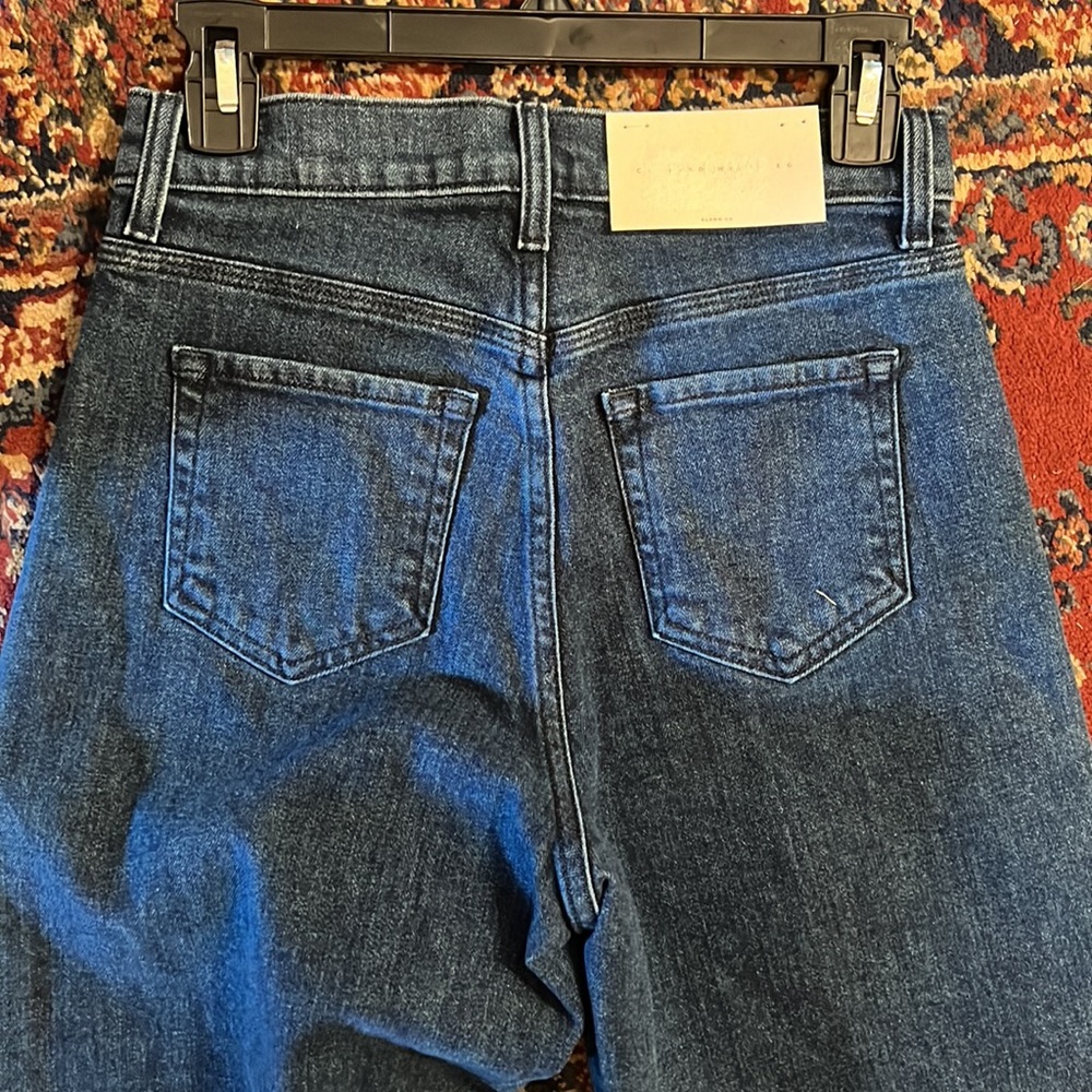 BLDWN wide legged cropped jeans in aura - Picture 7 of 7